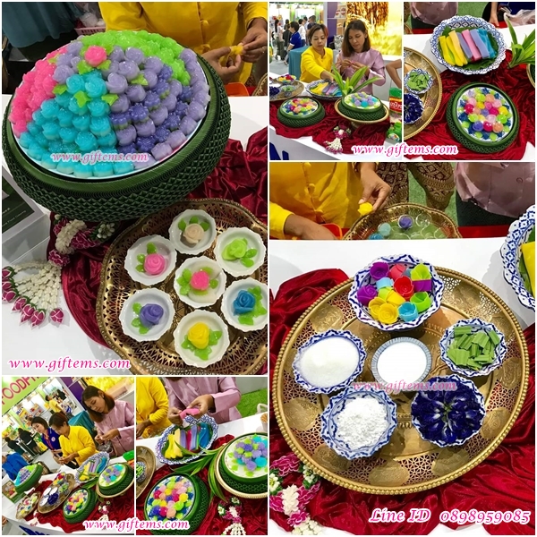บูธสาธิตการทำลูกชุบ